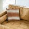 Edge Collections - Double sided 22" x 22" - Orange Brown - Luxurious Faux Fur Throw Pillow for Comfort - 1 Piece